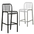 Chloe Bar Stool Trio 3D model small image 1