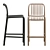 Chloe Bar Stool Trio 3D model small image 2