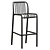 Chloe Bar Stool Trio 3D model small image 3