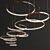 Sleek Metal LED Pendant Lamp 3D model small image 2
