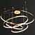 Sleek Metal LED Pendant Lamp 3D model small image 3
