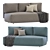 Modern Chic Sofa by inmyroom 3D model small image 1