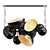 Modern Miyake Suspension Lamp 3D model small image 1