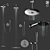 Grohe Wall-Mounted Shower Set 3D model small image 1