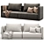 Blanche Katarina 2-Seat Sofa 3D model small image 1