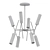 Elegant TELESTO Chandelier 3D model small image 2