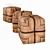 Handcrafted Rope Ottoman Fritz 3D model small image 8