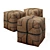 Handcrafted Rope Ottoman Fritz 3D model small image 10