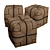 Handcrafted Rope Ottoman Fritz 3D model small image 11