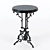 Iron Table with Marble Top 3D model small image 1