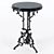 Iron Table with Marble Top 3D model small image 6