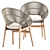 Gloster Bora Deck Dining Set 3D model small image 4