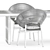Gloster Bora Deck Dining Set 3D model small image 5