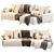 Modern Archi Corner Sofa Design 3D model small image 2