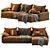 Modern Archi Corner Sofa Design 3D model small image 3