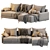 Modern Archi Corner Sofa Design 3D model small image 4