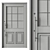 Vintage Red Door Set 73 3D model small image 3