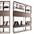  MOD Double-Sided Bookcase - Corona 2018 3D model small image 1