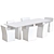 Sleek Omnia Dining Set 3D model small image 4