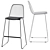 Elegant Vivo Bar Stool 3D model small image 1