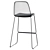 Elegant Vivo Bar Stool 3D model small image 4