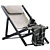 Modern Outdoor Elle Deck Chair 3D model small image 1