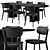 Modern Dining Set by Cazarina 3D model small image 1