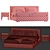 Luxury Meridiani Stone Bed Option 3D model small image 4