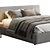 Sleek Modern Ray Bed Design 3D model small image 6