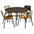 Gamma Outdoor Dining Set Excellence 3D model small image 4