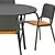 Gamma Outdoor Dining Set Excellence 3D model small image 6