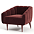 Contemporary Munna HOUSTON Furniture Model 3D model small image 3