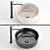 Modern Washbasin 3D Model Set 3D model small image 3