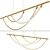 Sleek LED Linear Pendant Light 3D model small image 1