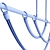 Sleek LED Linear Pendant Light 3D model small image 3