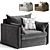 Modern Modular Armchair Design 3D model small image 1