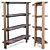 Elegant DUO Ash Wood Bookcase 3D model small image 2