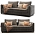 Meridiani Bisse Sofa 3D Model 3D model small image 3