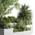 Urban Box Plants Stand Set 3D model small image 4