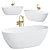 LUSSO Light Mimi Freestanding Bath 3D model small image 1