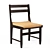 Guillerme & Chambron Oak Dining Chairs 3D model small image 2