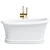 Stylish Adler Freestanding Bath 3D model small image 2