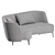 Sleek Sunday Sofa Curve, Poliform 3D model small image 3