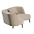 Sleek Sunday Sofa Curve, Poliform 3D model small image 5