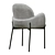 Modern Grey MEYSI Chair 3D model small image 4