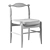 French Oak Dining Chairs 1960s 3D model small image 4