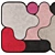 Luxury Displacement Tapis Rugs Set 3D model small image 5