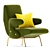 Revamped X-Form TurboSmoothing Armchair 3D model small image 2