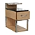 Chelini 5028 Bedside Table 3D model small image 1