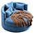 Elegant Winona Daybed by Cazarina 3D model small image 2
